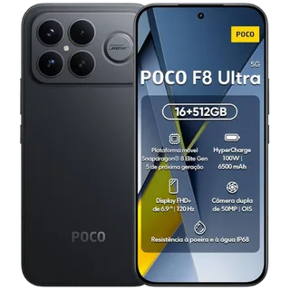 Xiaomi Poco F8 Ultra 512GB 16GB · Preto